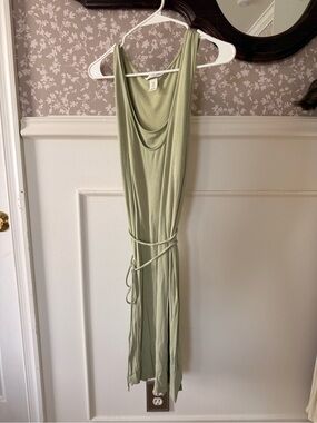 Simple green summer dress